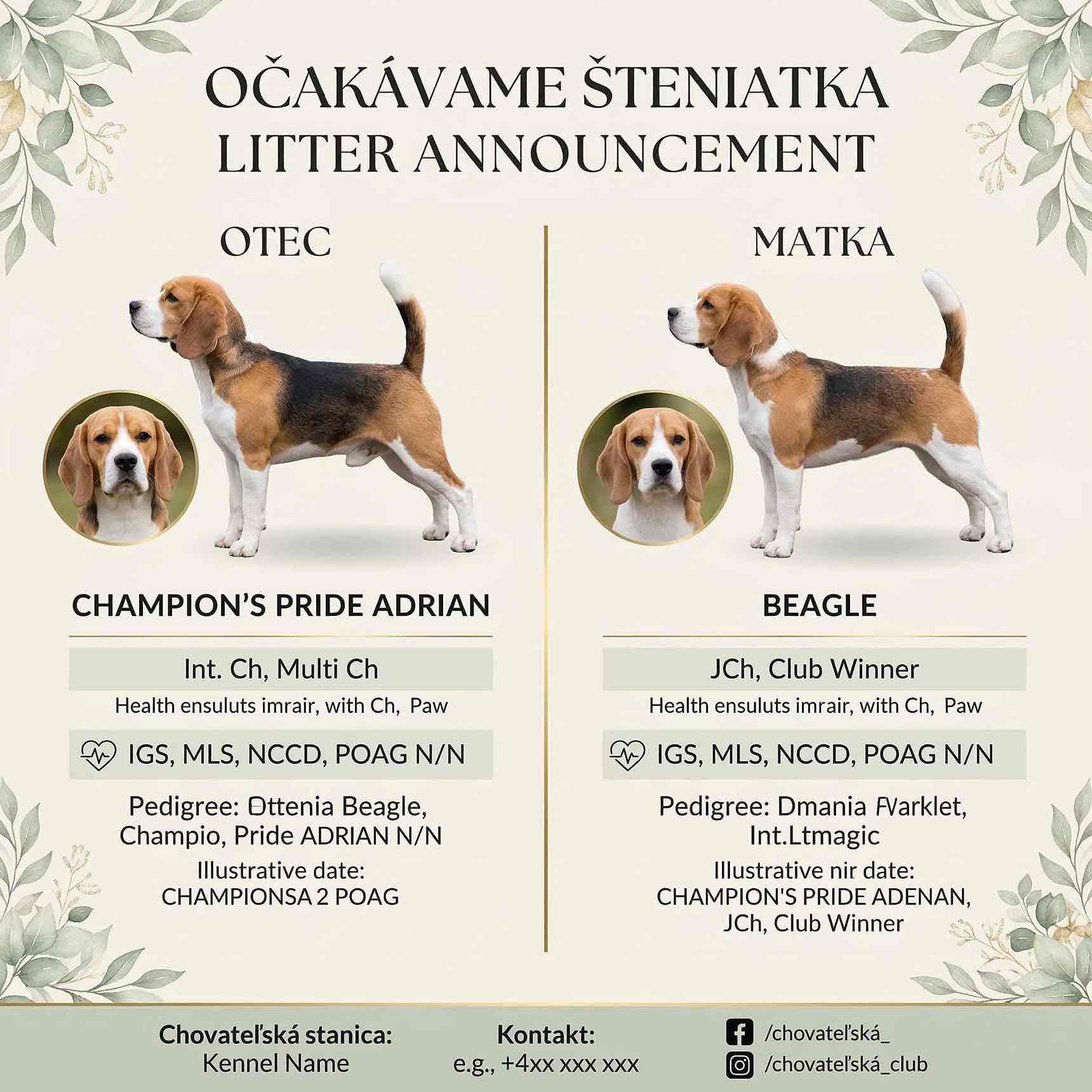 ilustračný plagátik - vzor