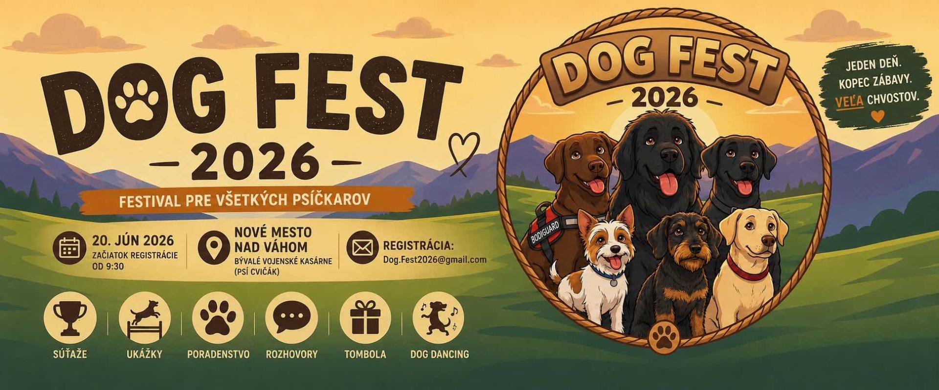 DOG FEST 2026 najväčší psí deň leta!