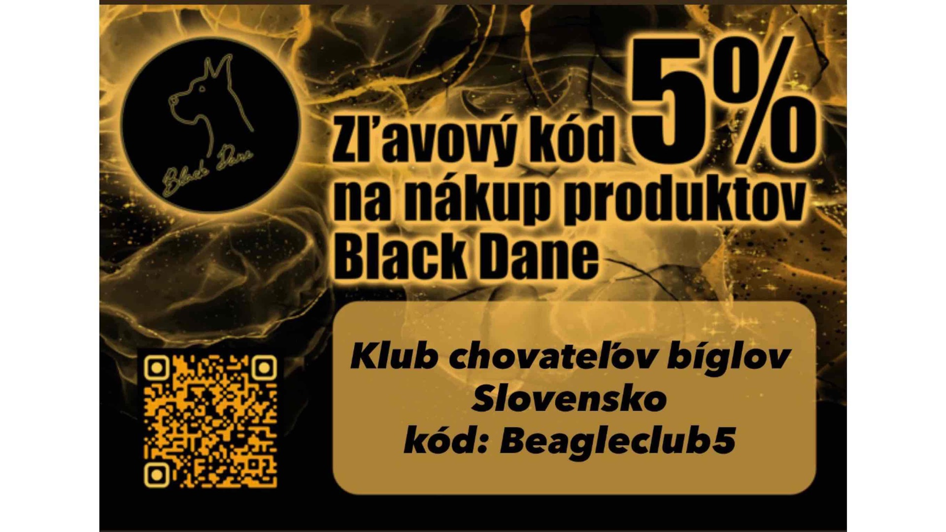Black Dane zľavový kód 5%