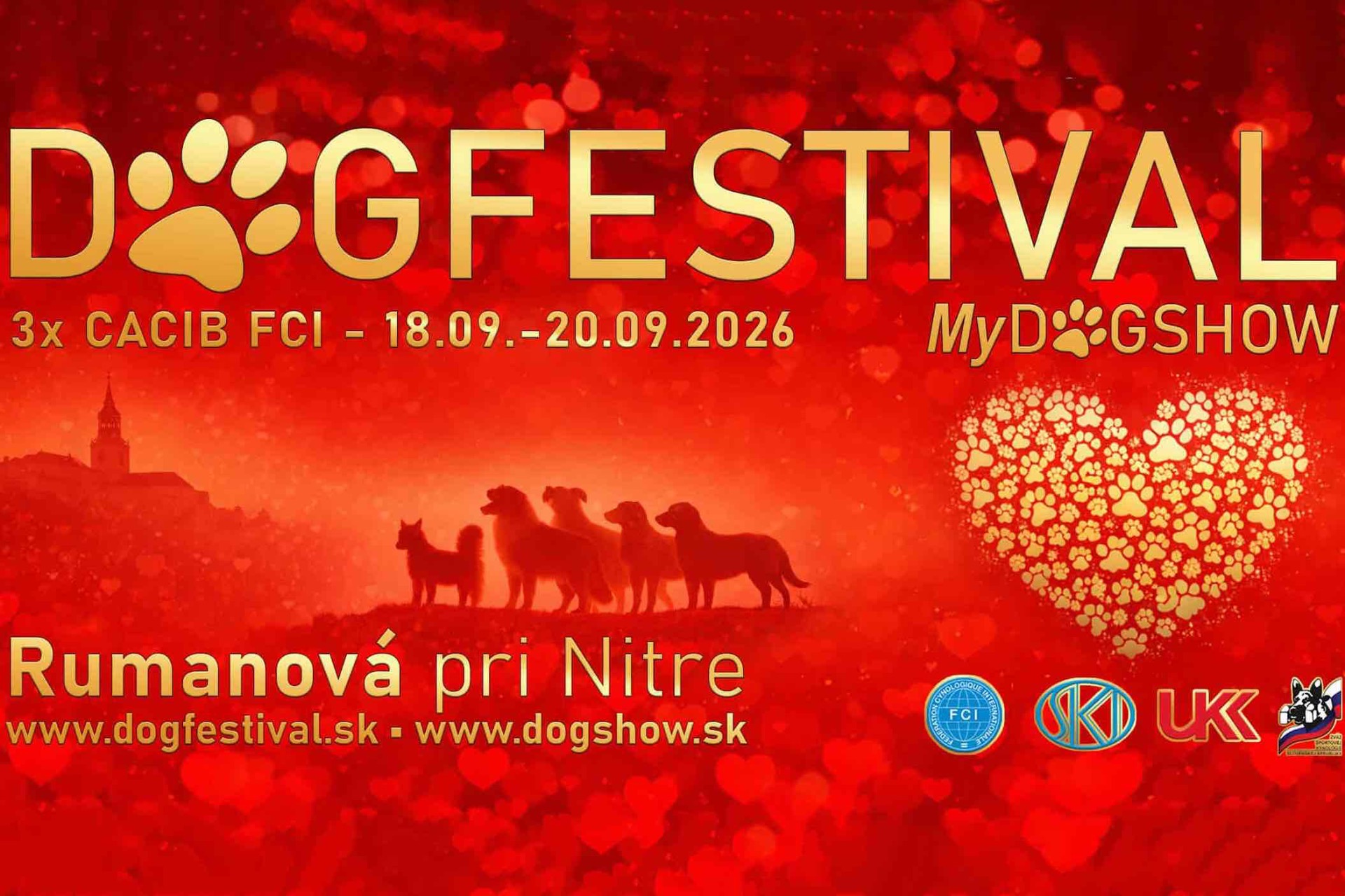 DOGFESTIVAL Medzinárodné výstavy psov 3x CACIB