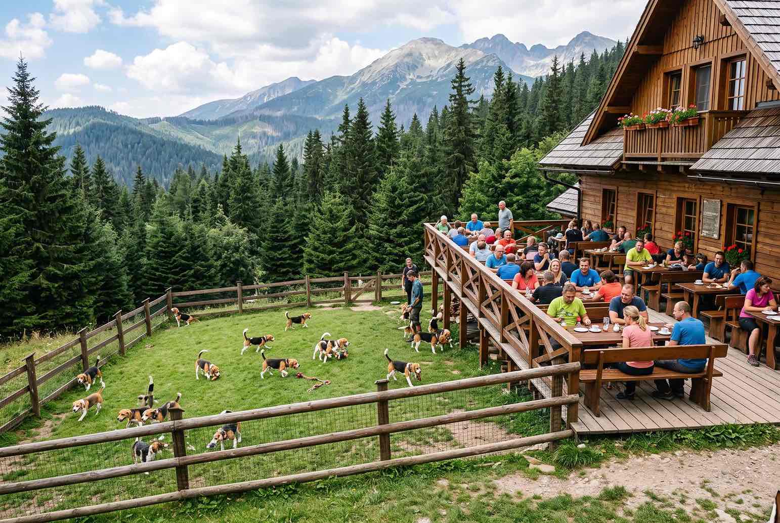 Klubový teambuilding, stretnutie chovateľov a majiteľov plemena bígl, beagle