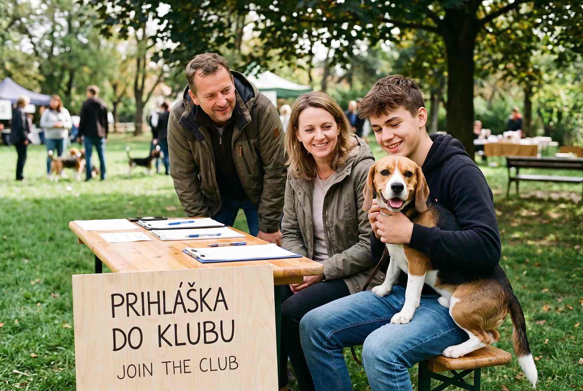Prihláška do chovateľského klubu, Klub chovateľov bíglov Slovenska, beagle club slovensko